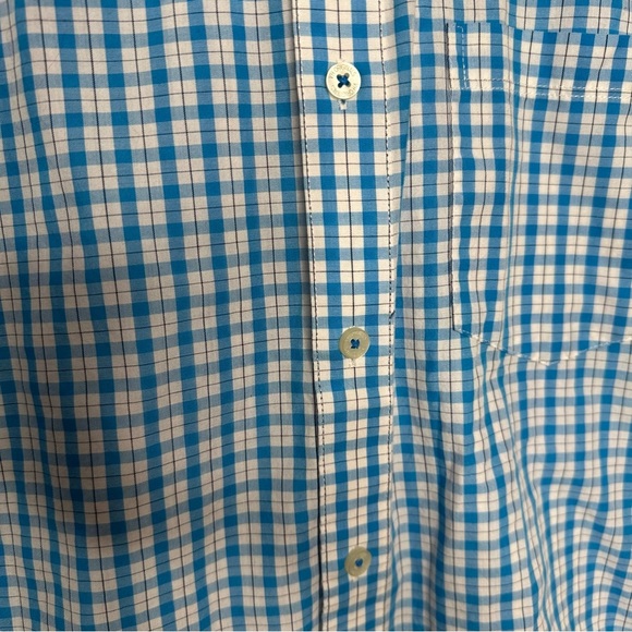 Van Heusen Originals Shirt Button-Down Blue & White Size Large - Picture 2 of 16